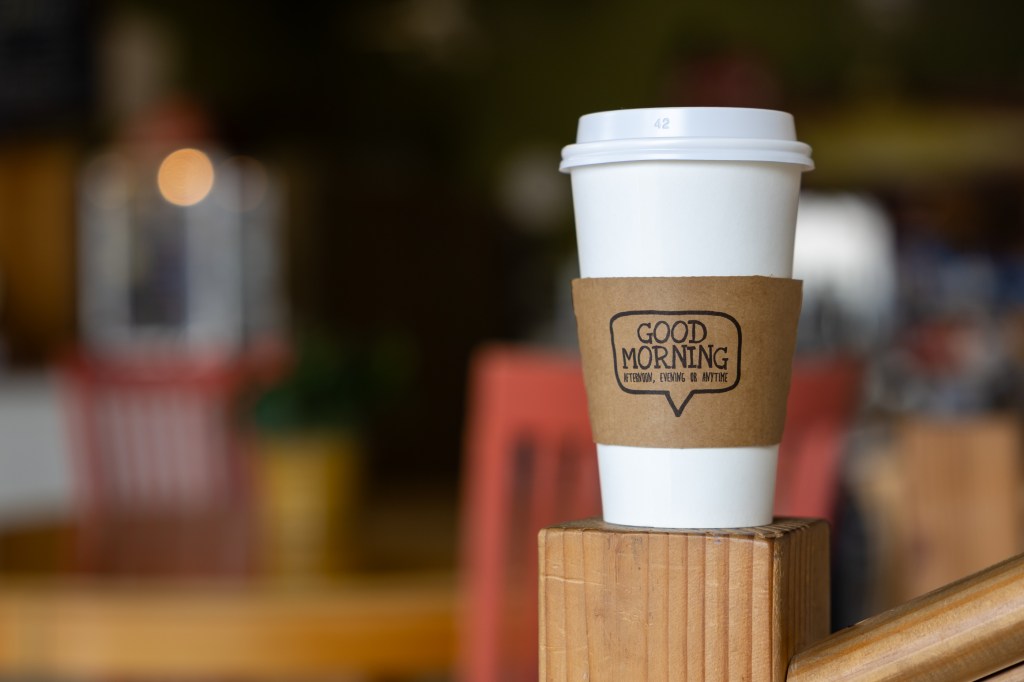 Coffee cup from Café 64