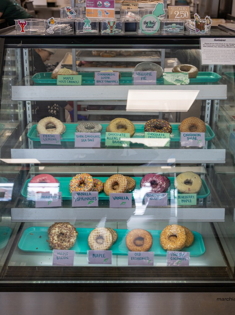 assorted potato donuts at Holy Donut Portland Maine