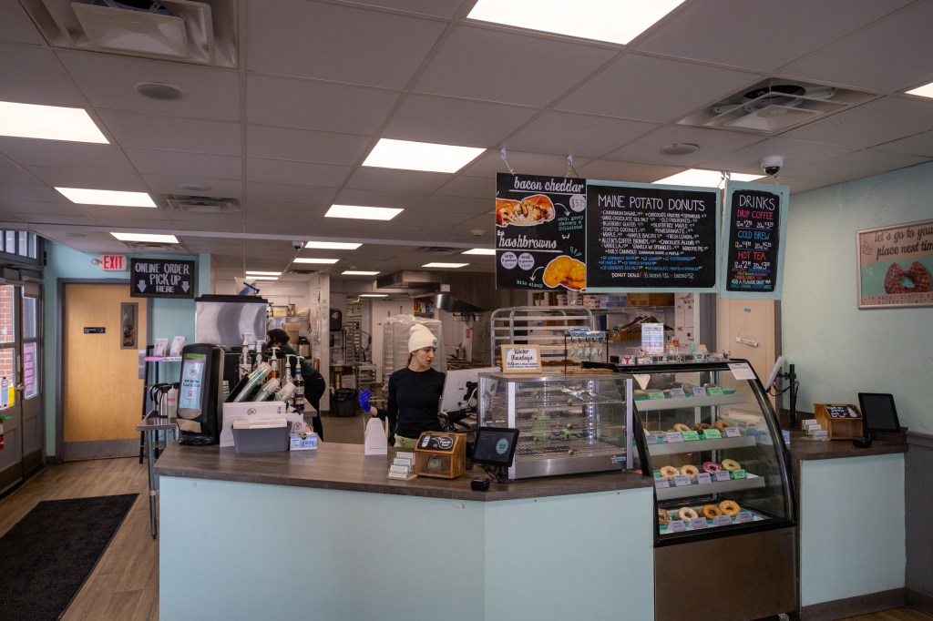 Holy Donut bakery storefront inside Portland Maine