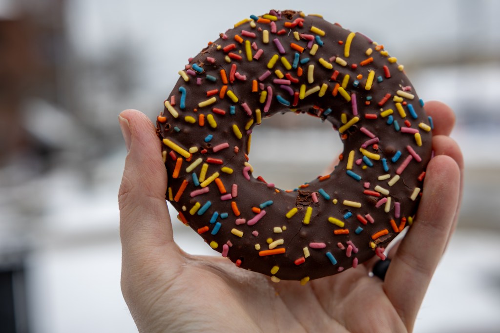 Holy Donut Portland Maine potato donut close up