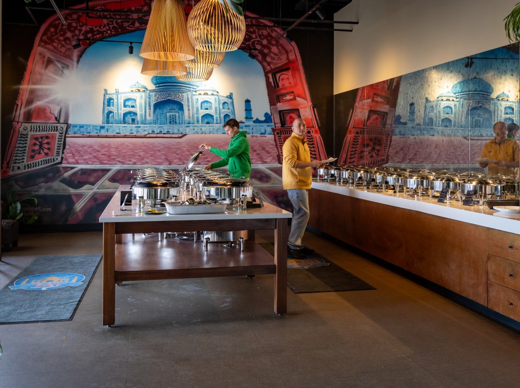 lunch buffet at Taj Indian Cuisine South Portland Maine