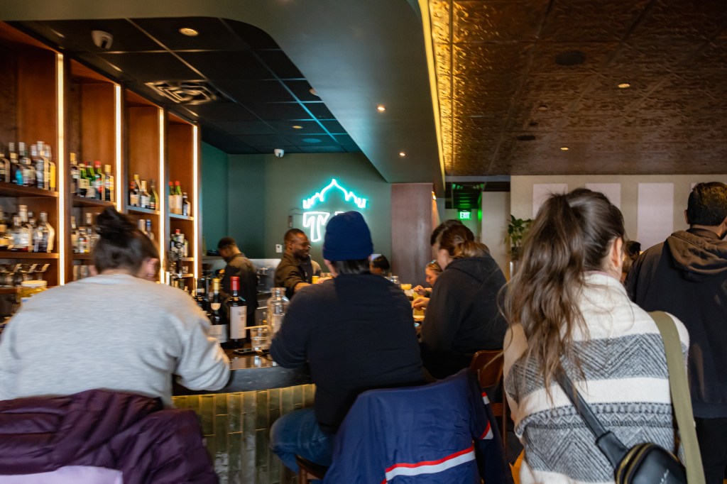 bar area inside Taj Indian Cuisine South Portland Maine