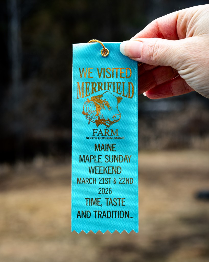 Merrifield Farm ribbon from Maine Maple Sunday weekend